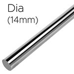 14mm Dia - Stainless Steel 304 Round Bars - Metric - 6 feet