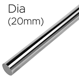 8 Bars 25 mm & 8 Bars 20mm Stainless Steel 304 Round Bar | Metric | 6-ft Length